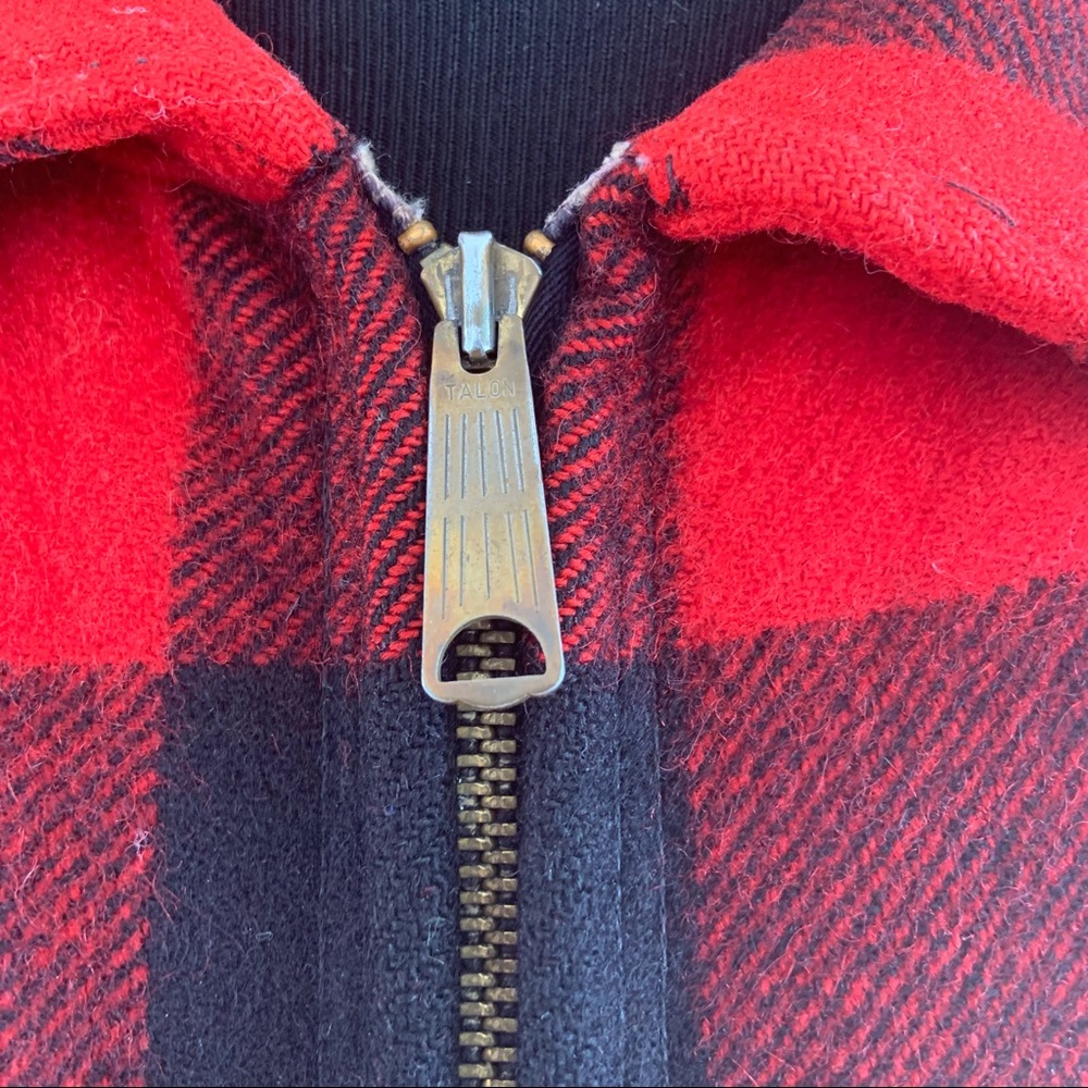 Vintage 1960’s Woolrich Buffalo Plaid Wool Jacket - Picture 4 of 13